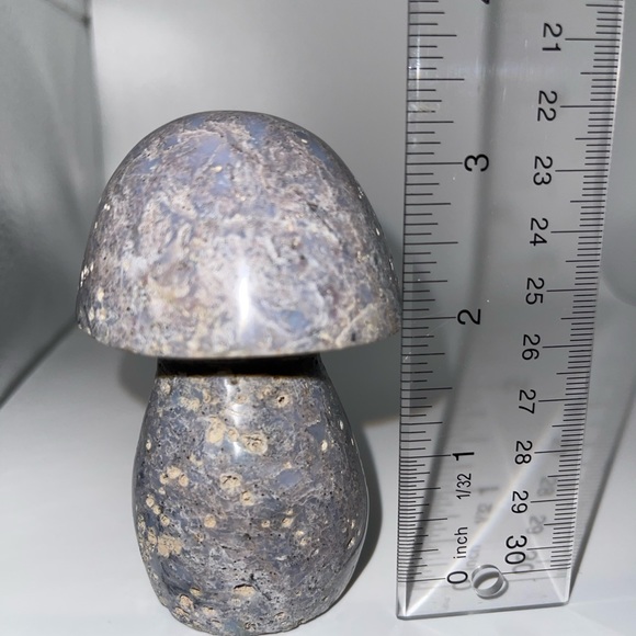 ❤️‍🔥HP❤️‍🔥 Ocean Jasper carved Mushroom B. - Picture 11 of 12